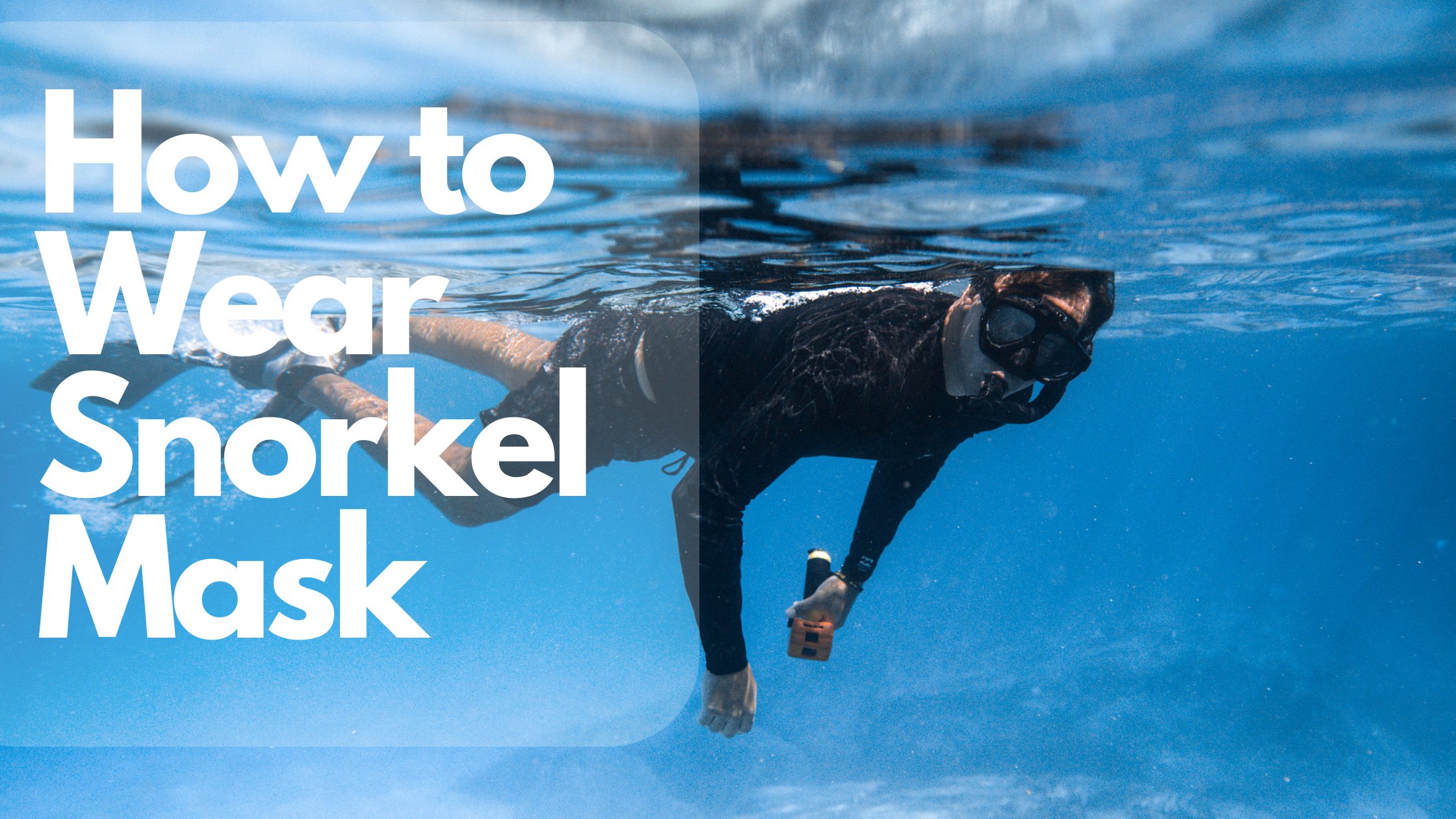 how to use a diving mask